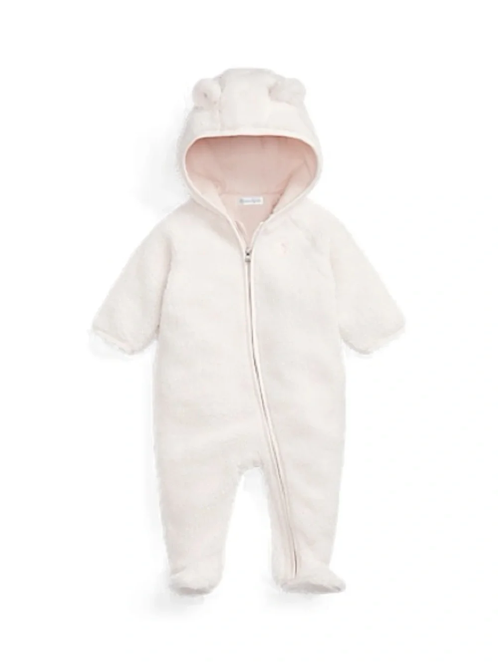 NWOT Polo Ralph Lauren Bear-Ear Teddy Fleece Bunting